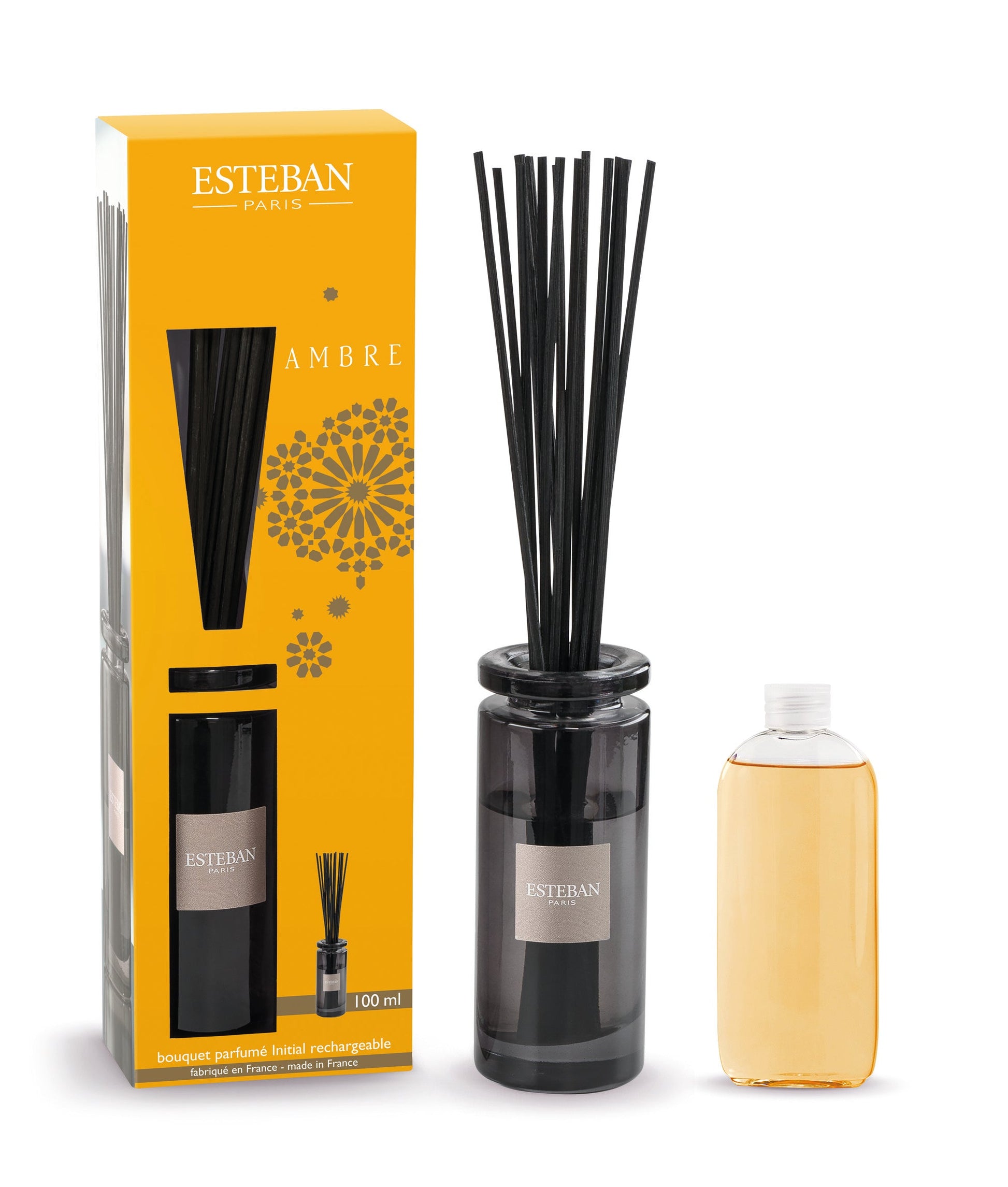 AMBRE INITIAL TELPU AROMATIZATORA KOMPL. 100ML, 16 KOCIŅI