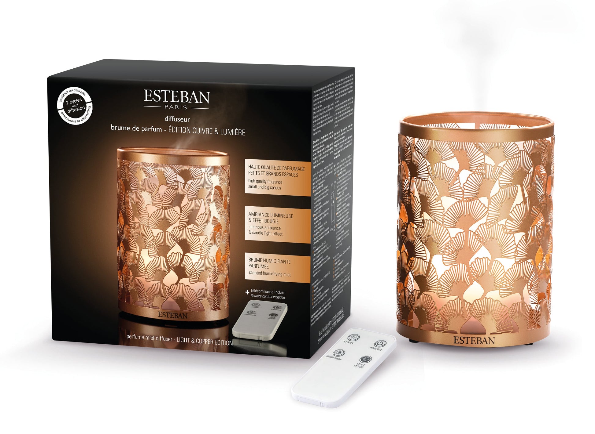 STEBAN TELPU AROMĀTA DIFUZORS LIGHT & COPPER EDITION