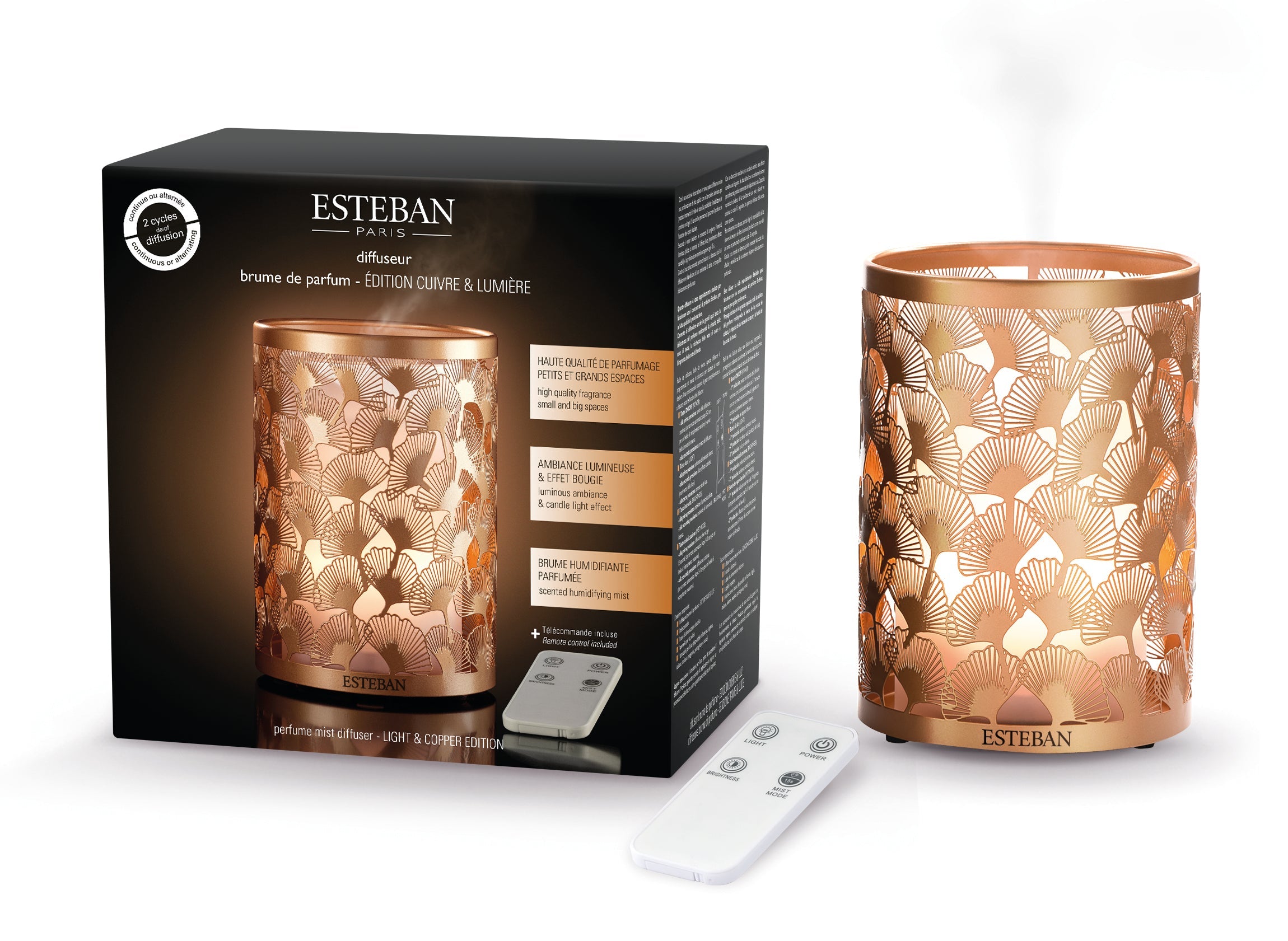 STEBAN TELPU AROMĀTA DIFUZORS LIGHT & COPPER EDITION