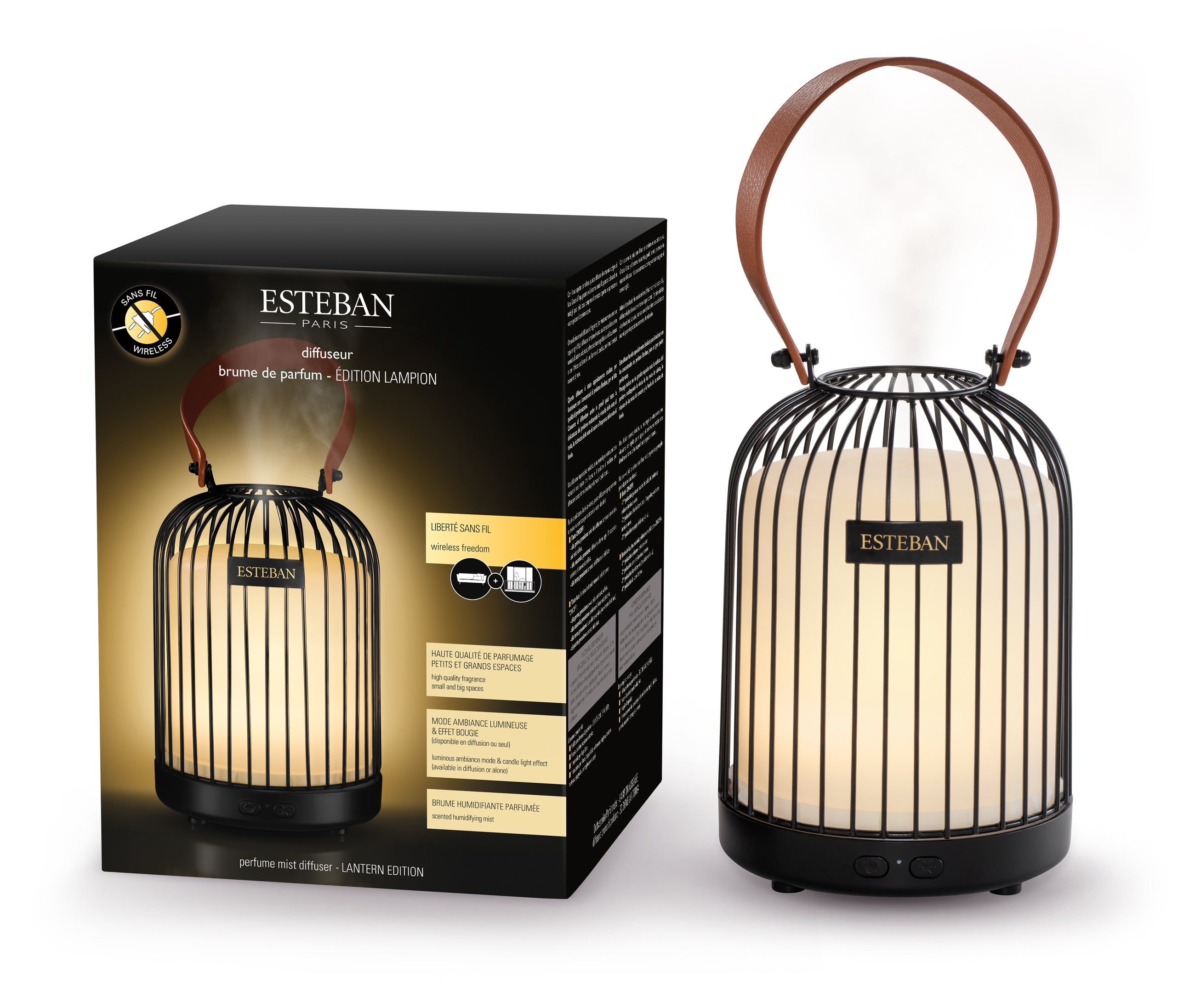STEBAN LANTERN EDITION BLACK TELPU AROMĀTA DIFUZORS