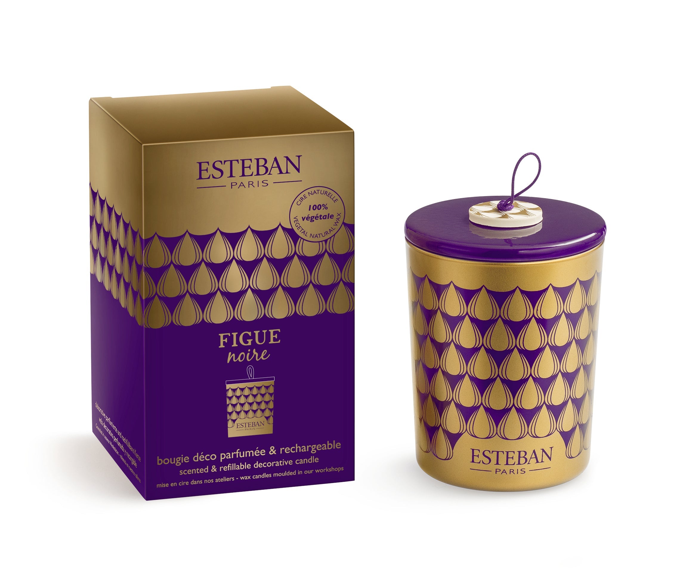 FIGUE NOIRE DECORATIVE AROMATIZĒTA SVECE 180G