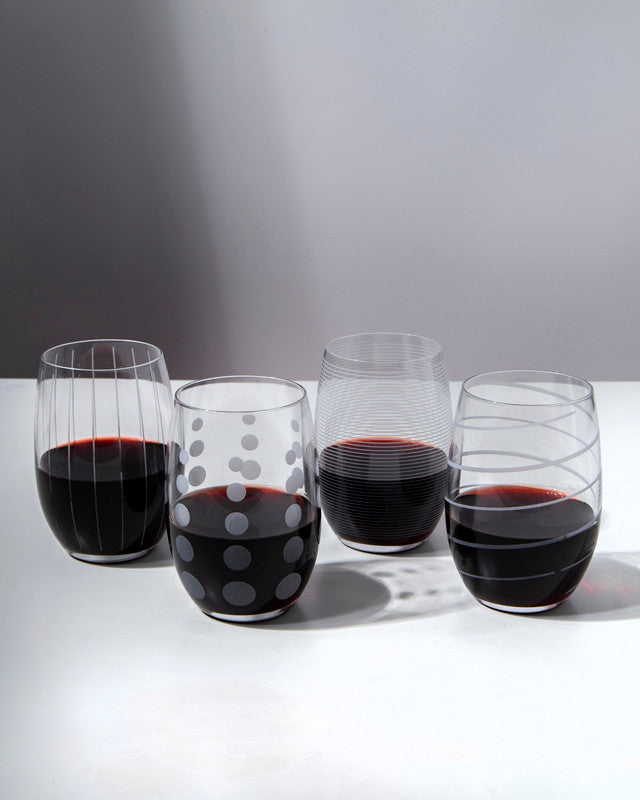 MIKASA CHEERS VĪNA GLĀZES 480ML KOMPL. 4GAB, BEZ KĀJIŅAS, KRISTĀLS