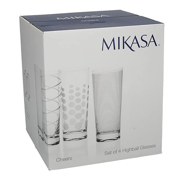 MIKASA CHEERS SULAS GLĀZES 550ML, 4GAB