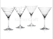 MIKASA CHEERS MARTINI GLĀZES 4GAB 290ML, KRISTĀLS