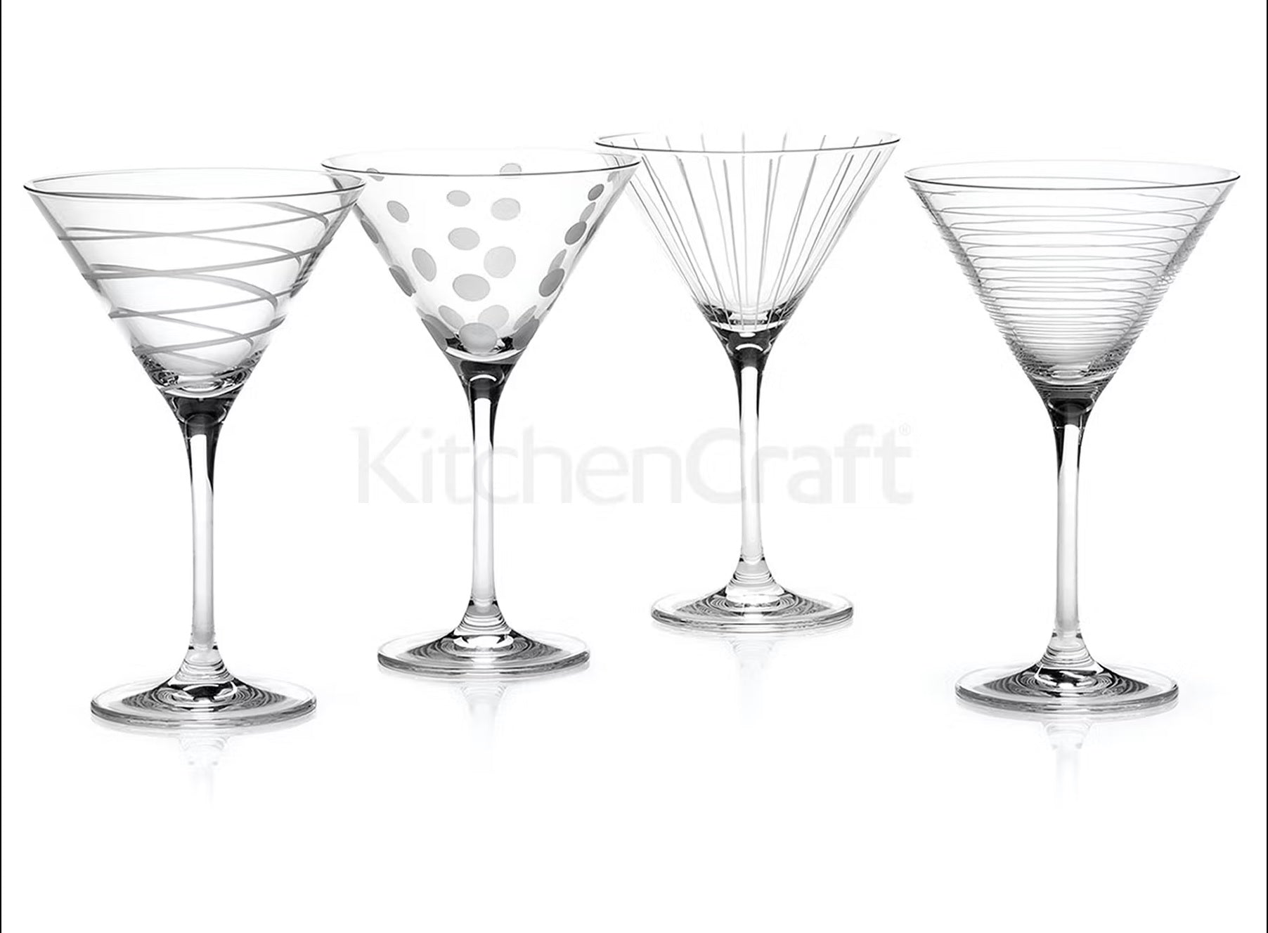MIKASA CHEERS MARTINI GLĀZES 4GAB 290ML, KRISTĀLS