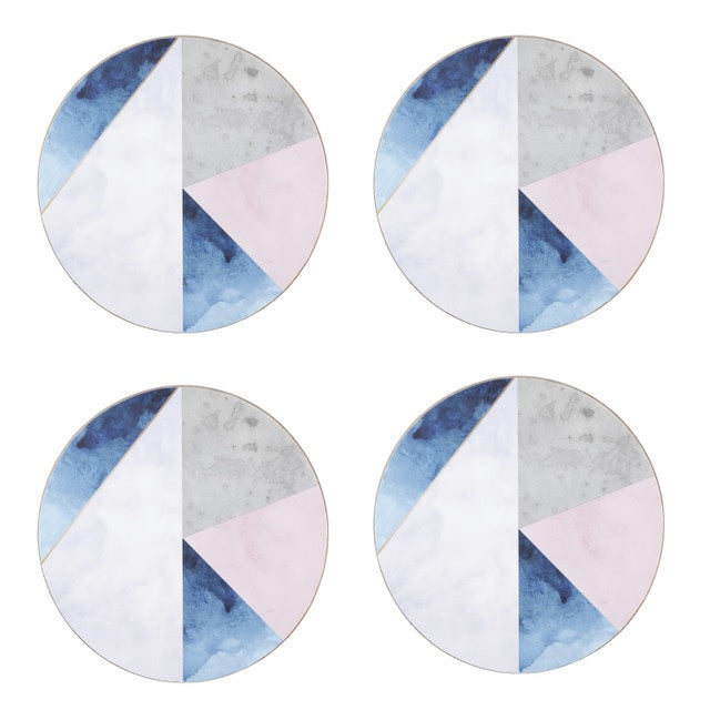CREATIVE TOPS GEOMETRIC PALETTE PALIKTŅU KOMPL. D12CM 4GAB, ASORTĒTAS KR., KORĶIS