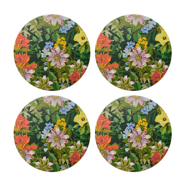 CREATIVE TOPS FLORAL GALDA PALIKTŅI D29cm KOMPL.4gab, PAVASARA ZIEDU MOTĪVS, MDF/KORĶIS
