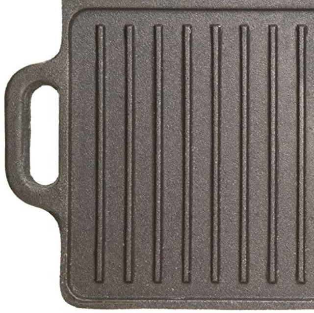 KITCHENCRAFT DELUXE PLĀTNE 45X23CM, MELNA, ČUGUNS