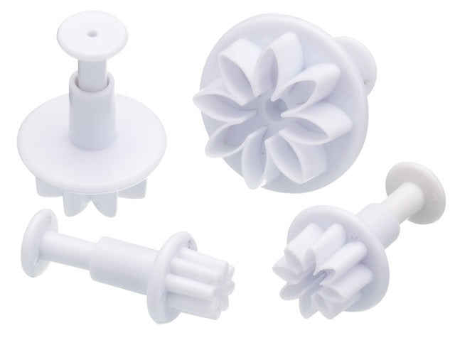 KITCHENCRAFT DEKORĒŠANAS UZGAĻU KOMPL. ZIEDI 4GAB, BALTS, PLASTMASA