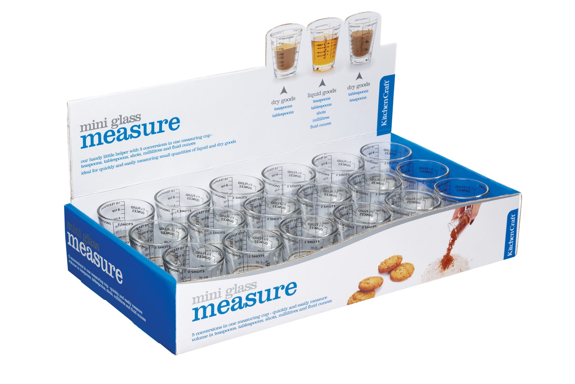 KITCHENCRAFT MINI MĒRGLĀZE 50ML, STIKLS