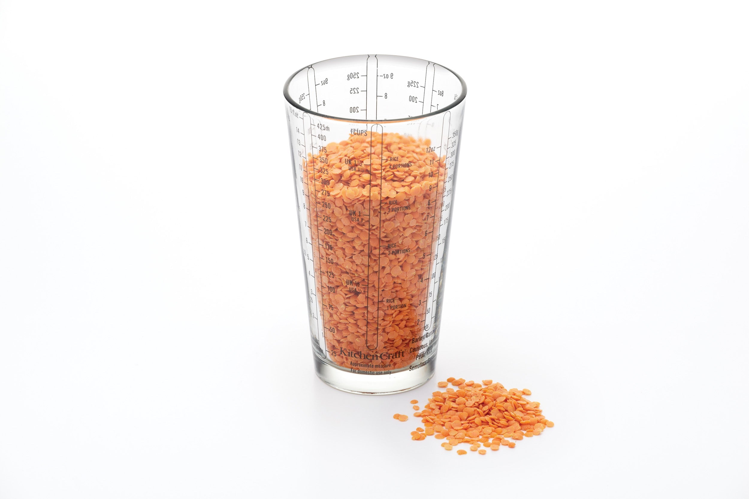 KITCHENCRAFT MĒRGLĀZE 425ML, STIKLS