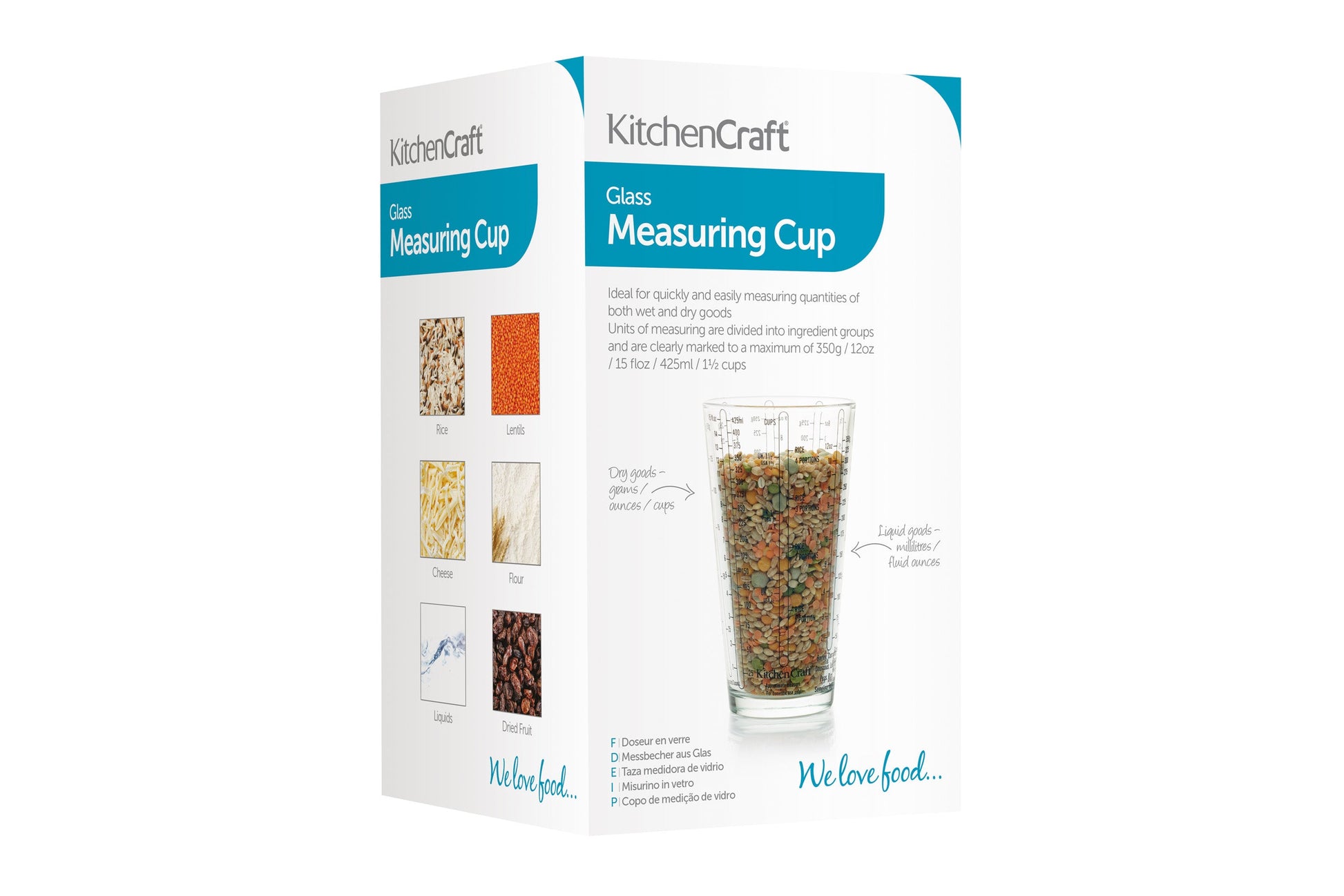 KITCHENCRAFT MĒRGLĀZE 425ML, STIKLS