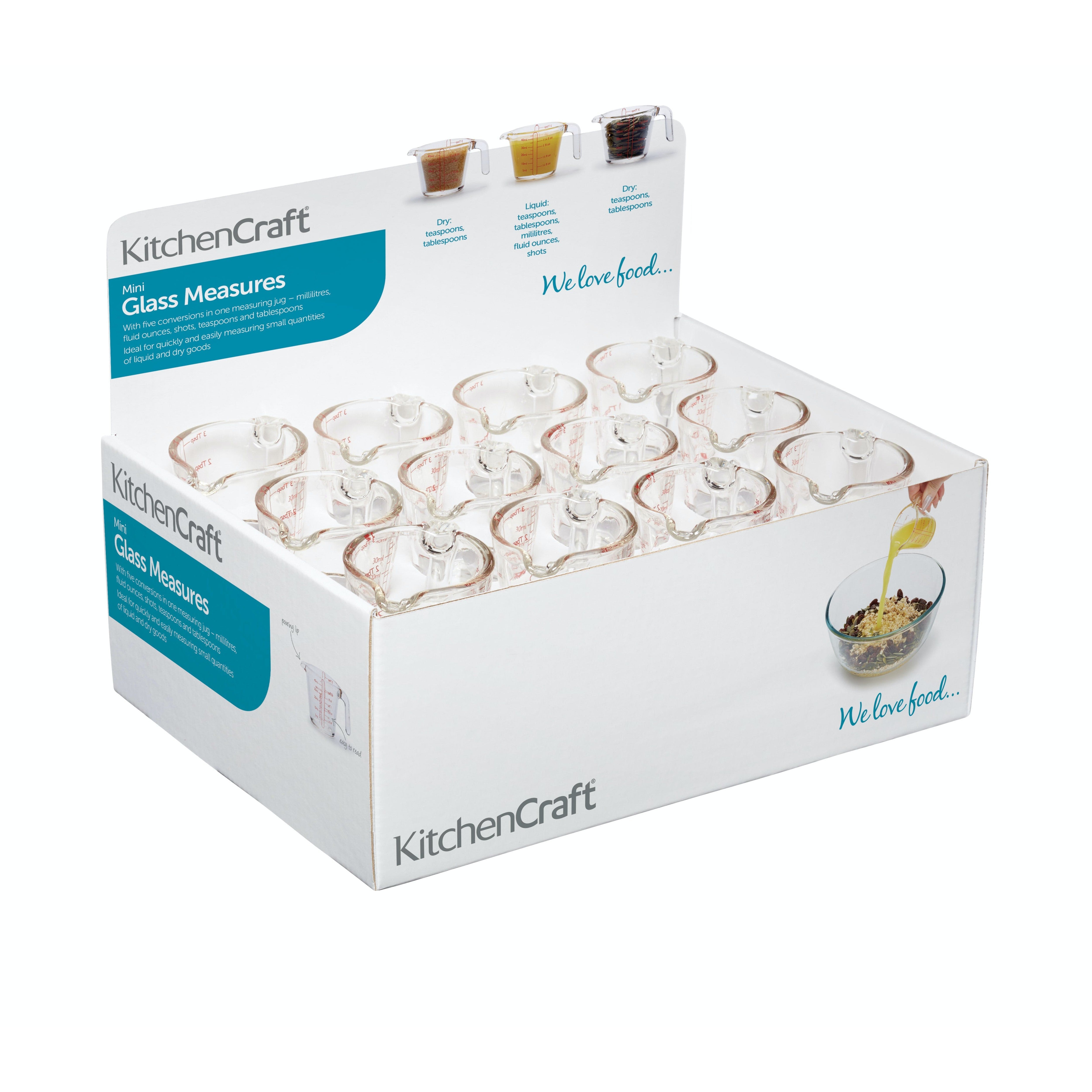 KITCHENCRAFT MINI MĒRKRŪZE 40ML, STIKLS