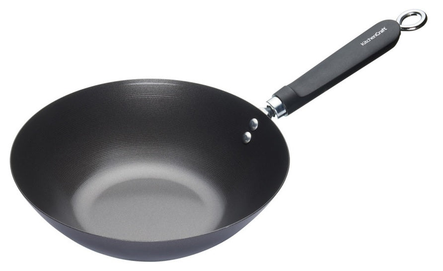 KITCHENCRAFT WOK PANNA 26.5CM, MELNA, TĒRAUDS