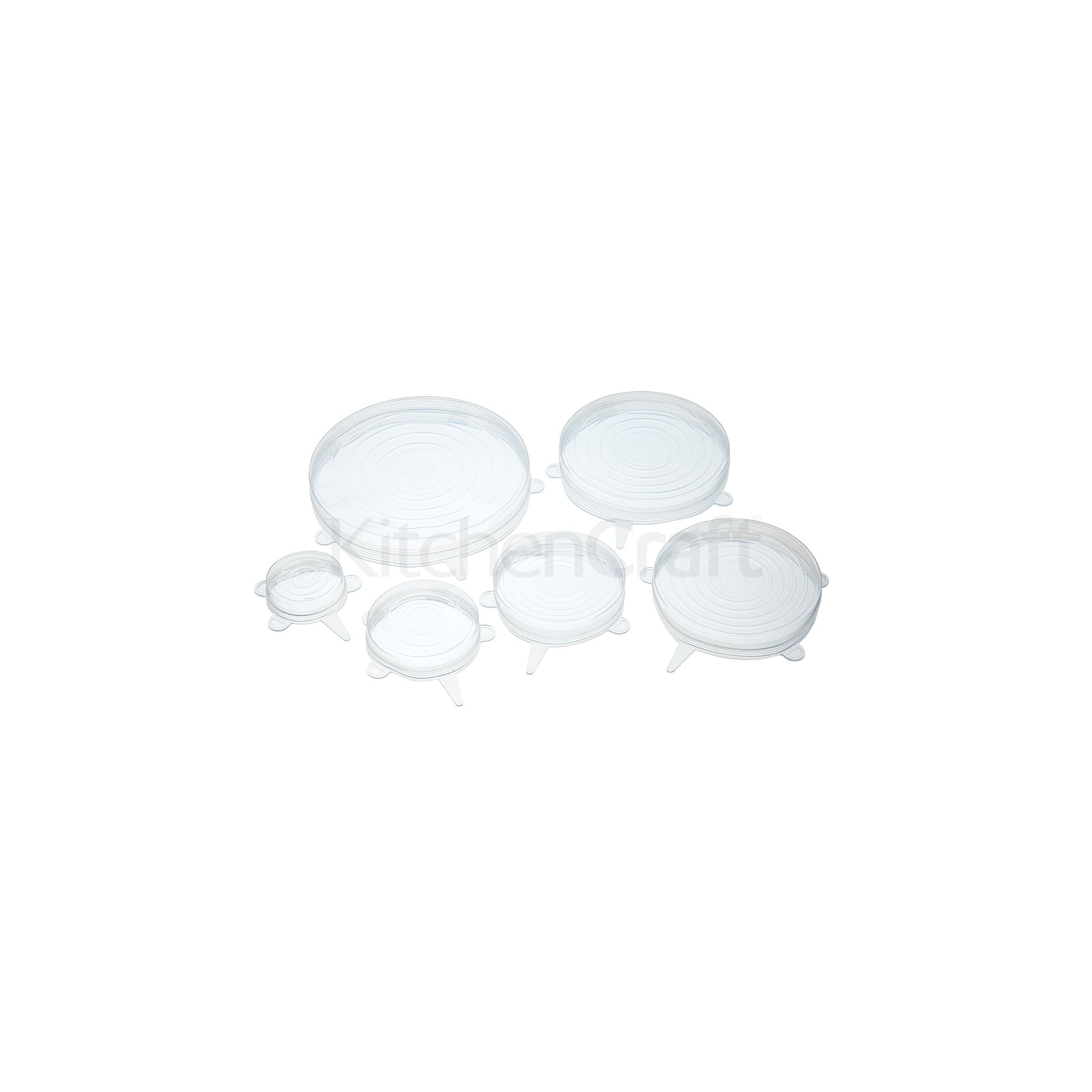 KITCHENCRAFT PĀRTIKAS VĀCIŅI BALTI 6GAB, SILIKONS