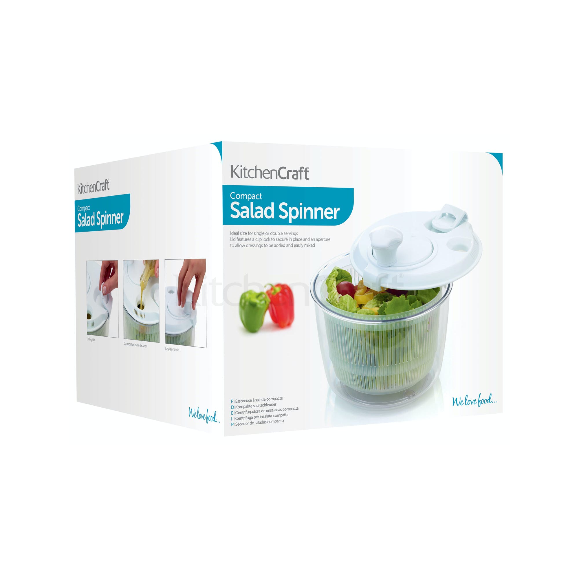 KITCHENCRAFT MINI SALĀTU ŽĀVĒTĀJS 19CM