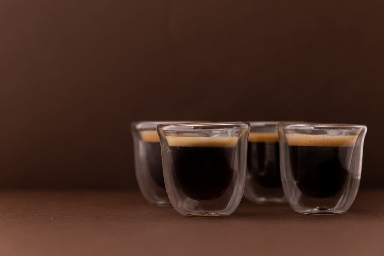 LA CAFETIÈRE DUBULTSIENU ESPRESSO GLĀZES 113ML, KOMPL. 4GAB, STIKLS