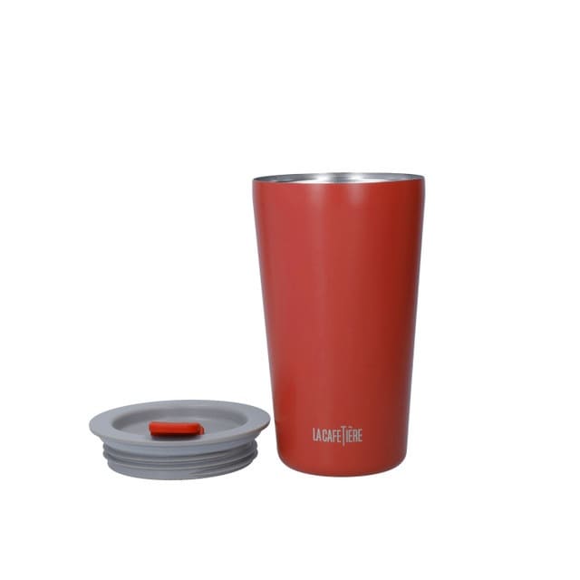 LA CAFETIÈRE PAVIA DW DUBULTSIENU KRŪZE 400ML, SARKANA, N/T