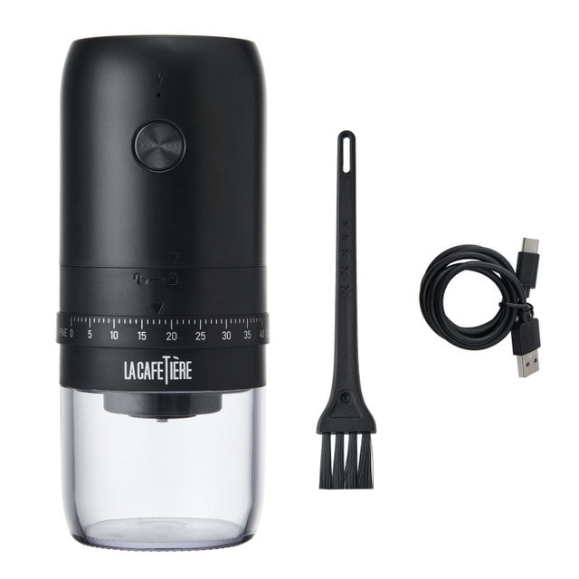 LA CAFETIÈRE ELEKTRISKAS KAFIJAS DZIRNAVIŅAS 200ML, MELNA, PLASTM., KERAM.DZIRN.