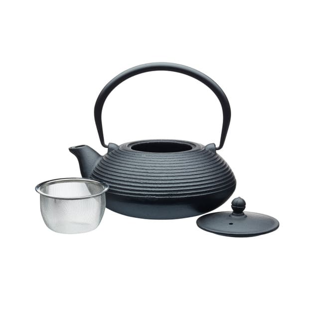 LA CAFETIÈRE TĒJKANNA 900ML, AR SIETIŅU, MELNA, ČUGUNS