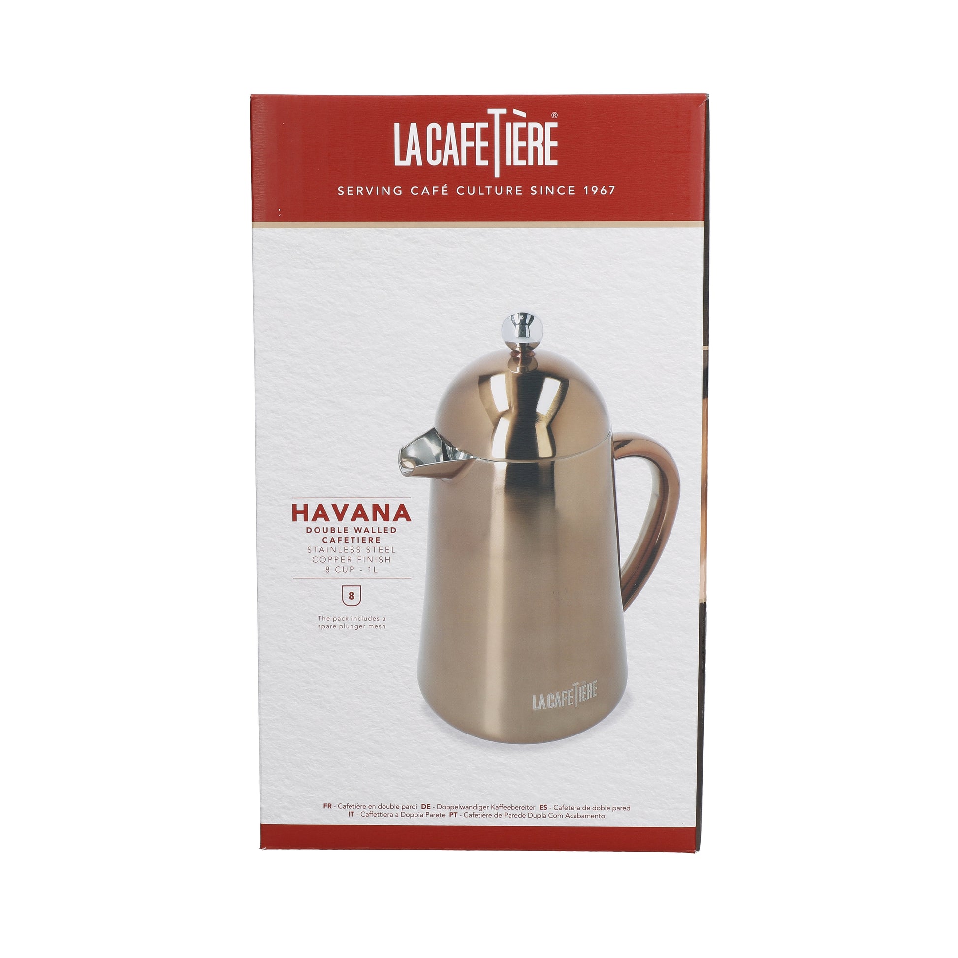 LA CAFETIÈRE HAVANA DUBULTSIENU KAFIJAS PRESE 8 TASES, VARA KRĀSĀ, N/T