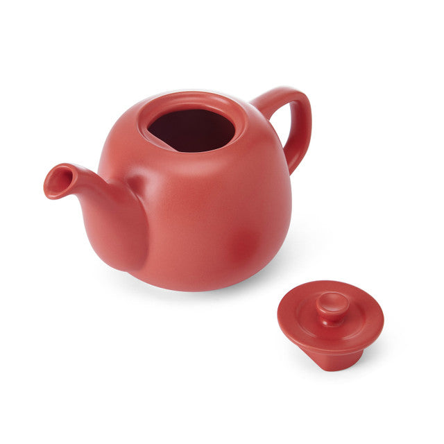 LA CAFETIÈRE TĒJKANNA 600ML, SARKANA, MATĒTA, KERAMIKA