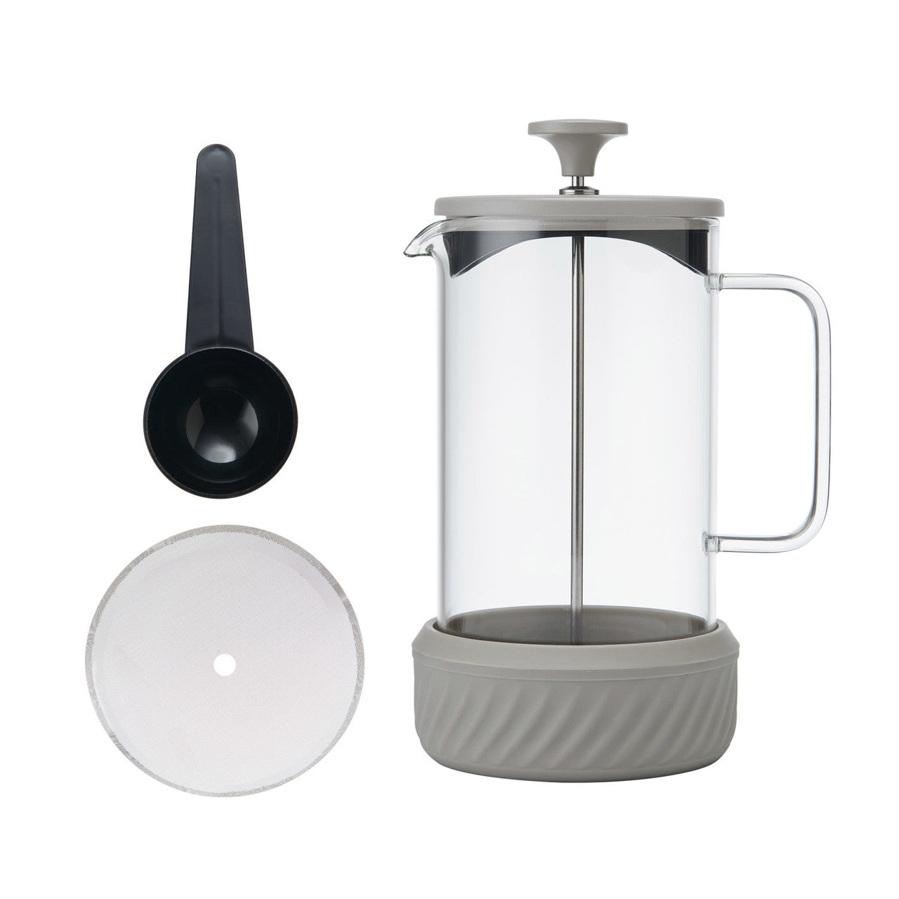 LA CAFETIÈRE ZERO KAFIJAS PRESE 1L, 8 TASES, LATTE KR.,  STIKLS/NER.T., SILIKONS