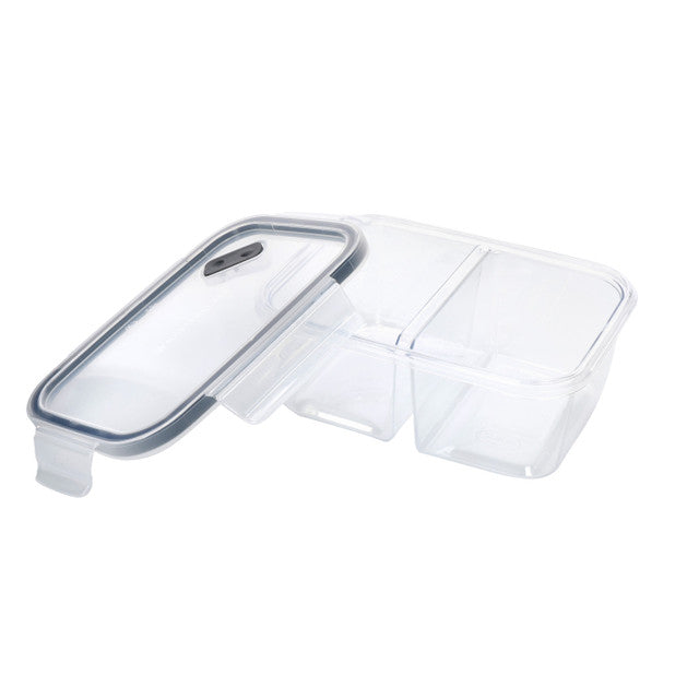 MASTERCLASS ECO SNAP PĀRTIKAS KASTĪTE AR DALĪTĀJIEM 800ML, 17.5X13X7.5CM, TRITAN KOPOLIESTERS