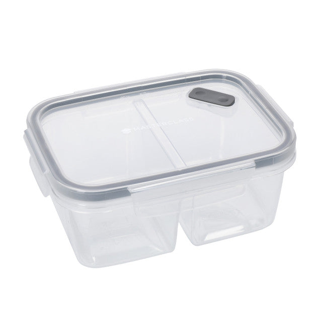 MASTERCLASS ECO SNAP PĀRTIKAS KASTĪTE AR DALĪTĀJIEM 800ML, 17.5X13X7.5CM, TRITAN KOPOLIESTERS