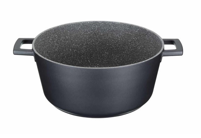 MASTERCLASS KATLS AR VĀKU 5L, 28CM MELNS, LIETAIS ALUMĪNIJS