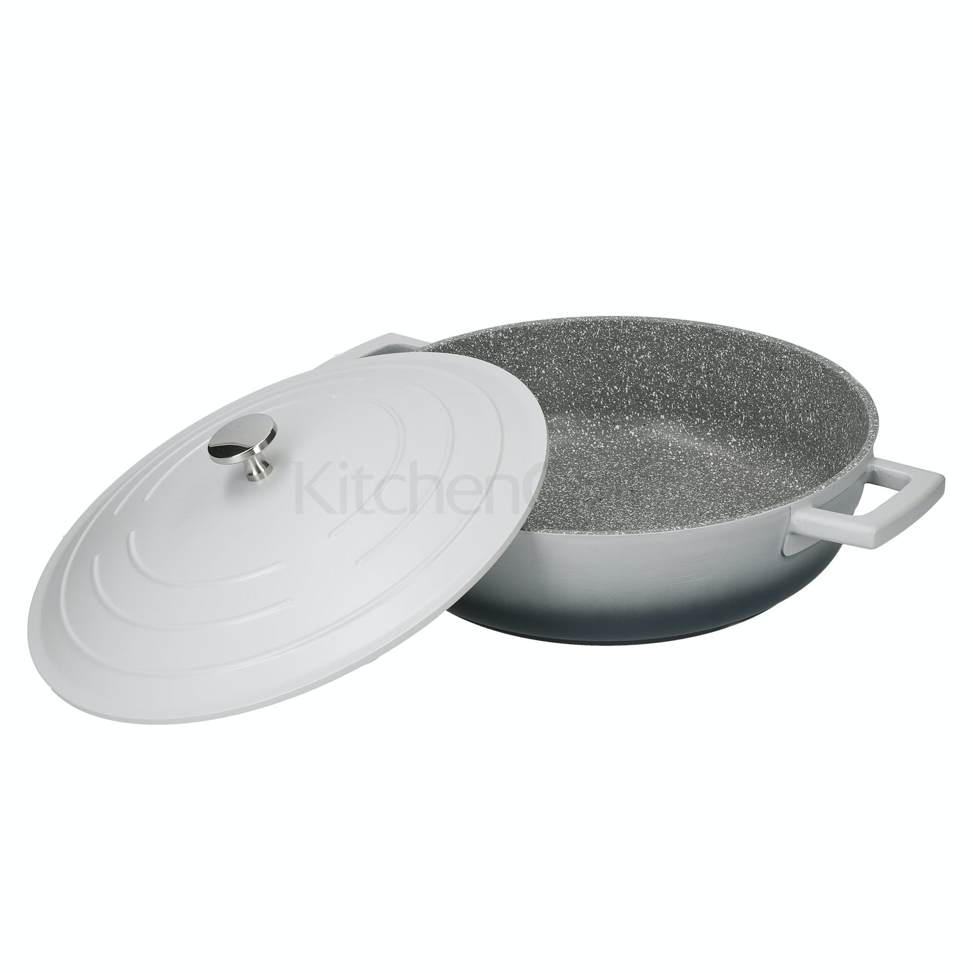 MASTERCLASS GREY OMBRE SAUTĒJAMAIS KATLS 4L, 26CM, AR VĀKU, LIETAIS ALUMĪNIJS