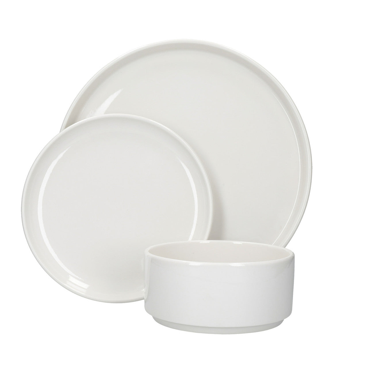 MIKASA CAMBERLIE PUSDIENU SERVĪZE 12PR, BALTA, PORCELĀNS
