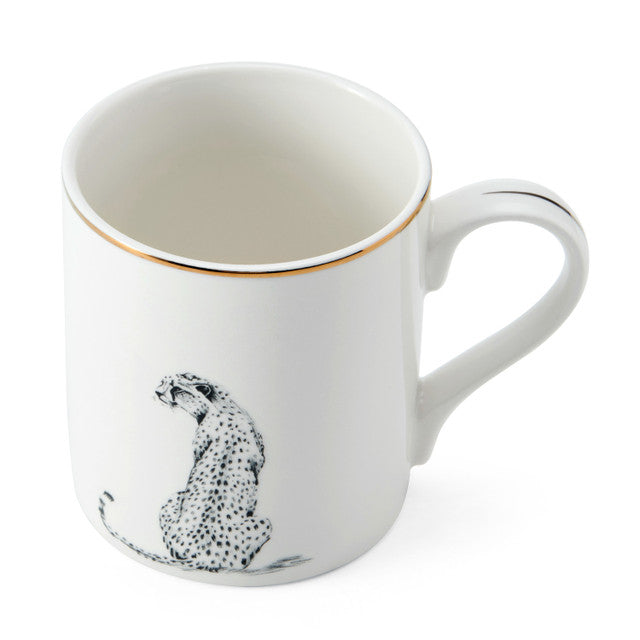 MIKASA CHEETAH KRŪZE 280ML, BALTA AR ZELTA KR. DEKORU, PORCELĀNS