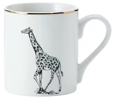 MIKASA GIRAFFE KRŪZE 280ML, BALTA AR ZELTA KR. DEKORU, PORCELĀNS