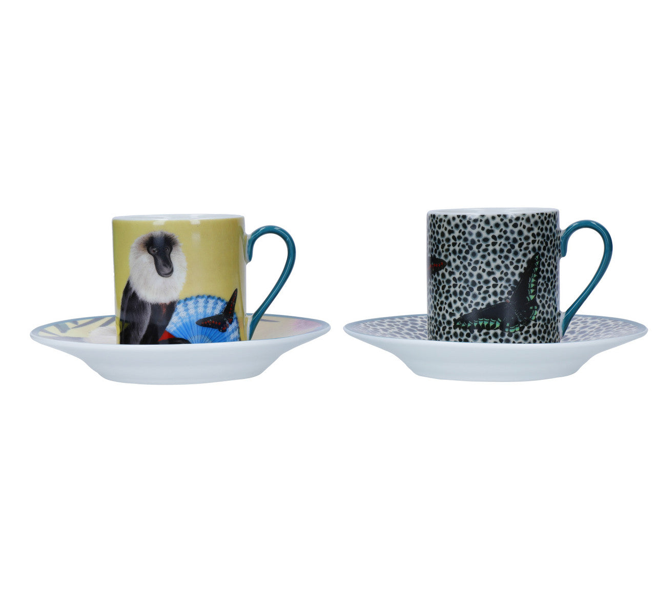 MIKASA SARAH ARNETT ESPRESSO KRŪZES 85ML AR APAKŠTASI, KOMPL.2GAB, PORCELĀNS