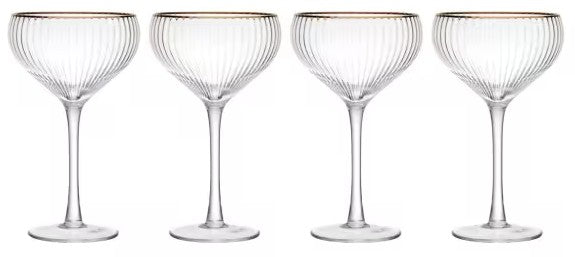 MIKASA SORRENTO ŠAMPANIEŠA GLĀZES 350ML, K4, KRISTALINS