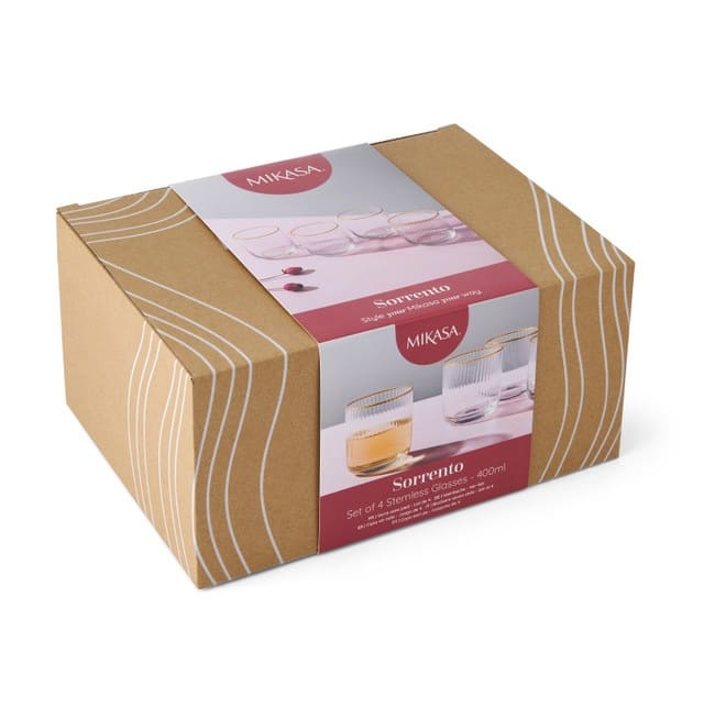 MIKASA SORRENTO ZEMĀS GLĀZES 400ML, K4, KRISTALINS