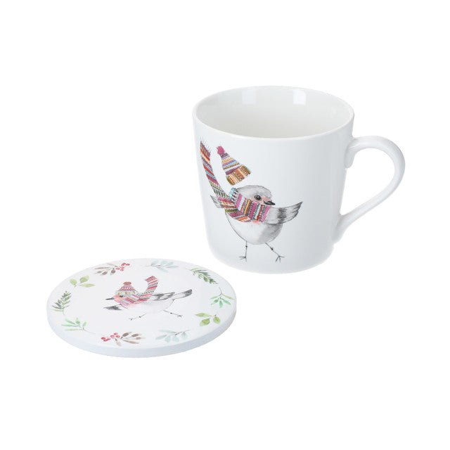 MIKASA TIPPERLEYHILL ROBIN KRŪZE 380ML AR PALIKTNI/VĀCIŅU, PORCELĀNS