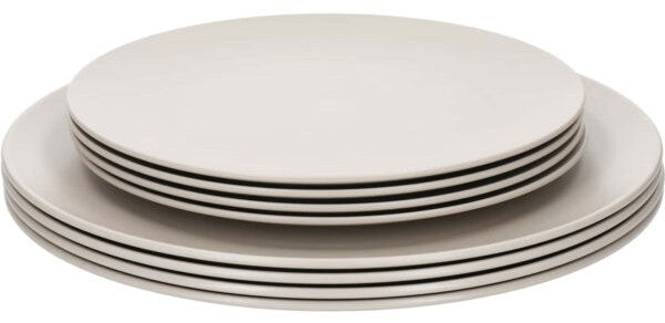 NATURAL ELEMENTS ŠĶĪVJU KOMPL. 20CM 4GAB, BĒŠS, PĀRSTRĀDĀTA PLASTMASA**