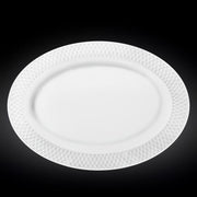 JULIA OVĀLS ŠĶĪVIS 35X25CM, BALTS, PORCELĀNS (WL-880103/A; WL-880101117/A)