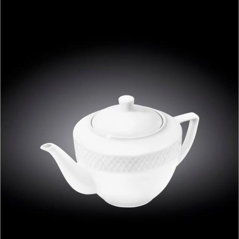 JULIA TĒJKANNA 900ML, BALTA, PORCELĀNS