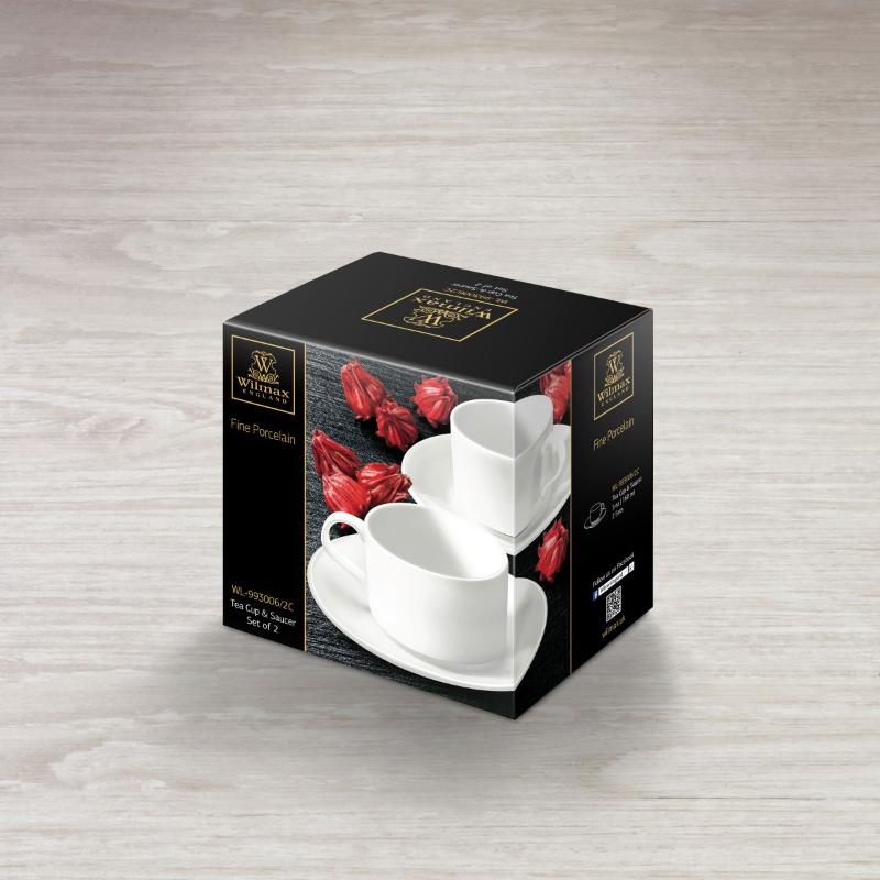 OLIVIA TASE 160ML AR APAKŠTASI 2GAB, PORCELĀNS