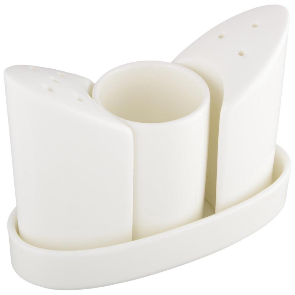 SĀLS UN PIPARU TRAUKU KOMPLEKTS, PORCELĀNS