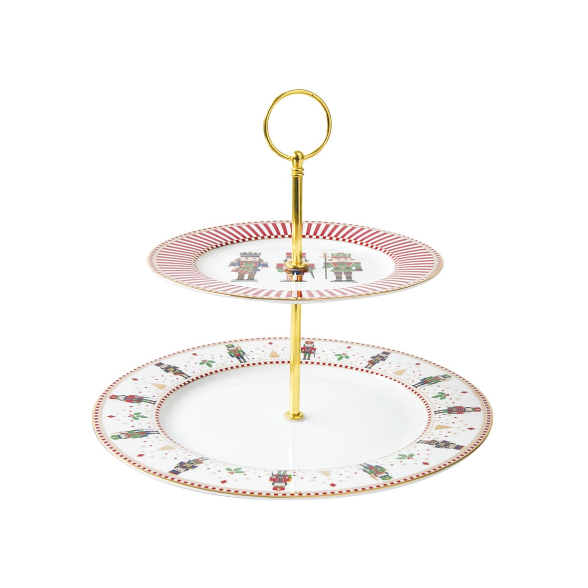 NUTCRACKER ETAŽIERIS 2 STĀVI D19/27CM, PORCELĀNS