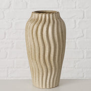 EGG VASE H17.50, BEIGE, CERAMIC