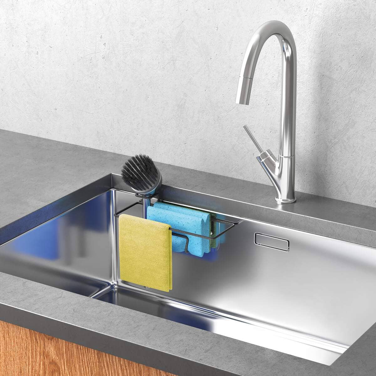 LAVA TRAUKU MAZGĀŠANAS PIEDERUMU TURĒTĀJS 20x7.5x3CM, MELNS, NER.TĒR., TOUCH THERM PĀRKL.