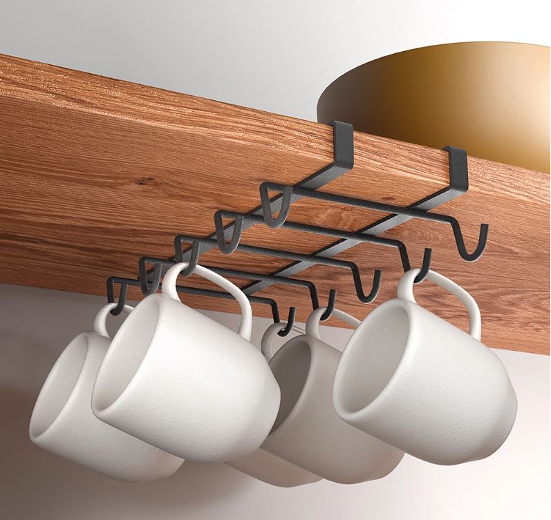 LAVA ZEM PLAUKTA LIEKAMS KRŪŽU TURĒTĀJS 14x28x6CM, MELNS, NER.TĒR.