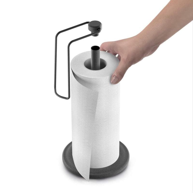 LAVA PAPĪRA DVIEĻA TURĒTĀJS H33CM, D16CM, AR ATTĪŠANAS SISTĒMU, MELNS, NER.TĒR., TOUCH THERM PĀRKL.