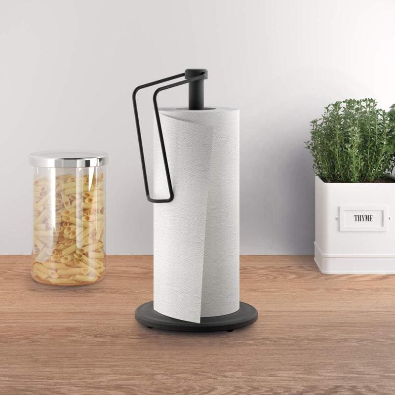 LAVA PAPĪRA DVIEĻA TURĒTĀJS H33CM, D16CM, AR ATTĪŠANAS SISTĒMU, MELNS, NER.TĒR., TOUCH THERM PĀRKL.