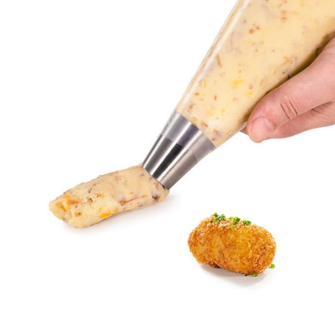 GRANDCHEF KŪKU DEKORĒŠANAS MAISIŅI 10GAB., 2 UZGAĻI, PLASTMASA/NER.TĒR.